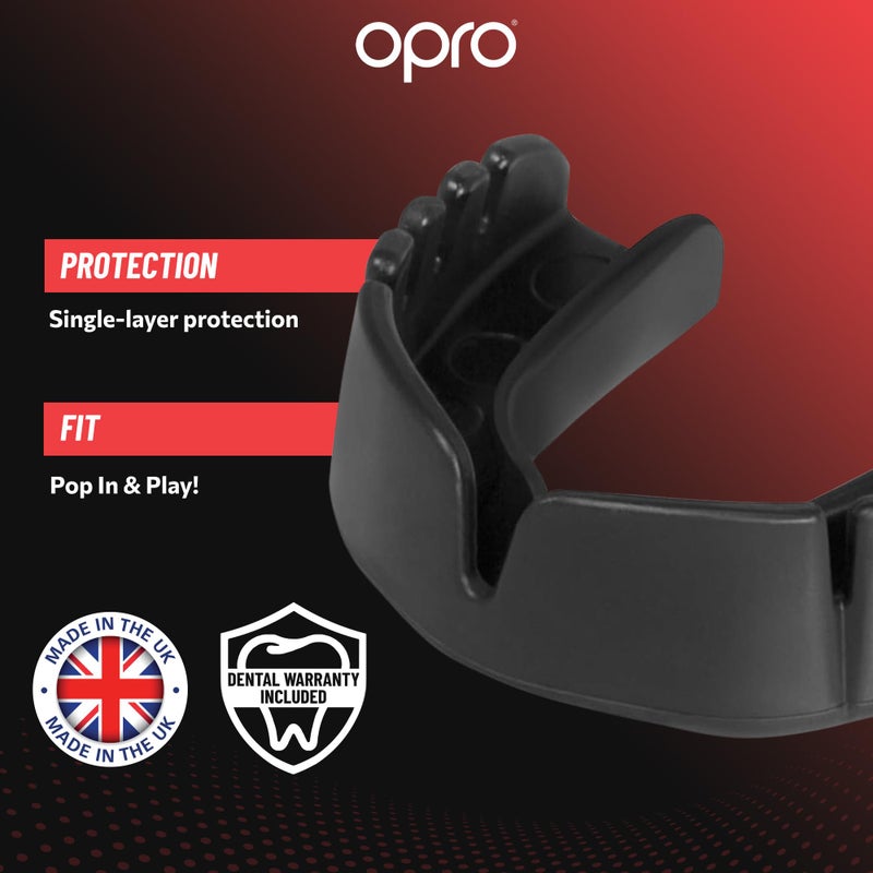 OPRO Snap-Fit Instant Level Mouth Guard â€“ Quick Protection Mouthguard for Lacrosse, jiu Jitsu, Rugby, MMA, Boxing, UFC, Wrestling, & Football Mouthpiece â€“ Includes Mouth Guard Case (Youth, Pink) - Image 3